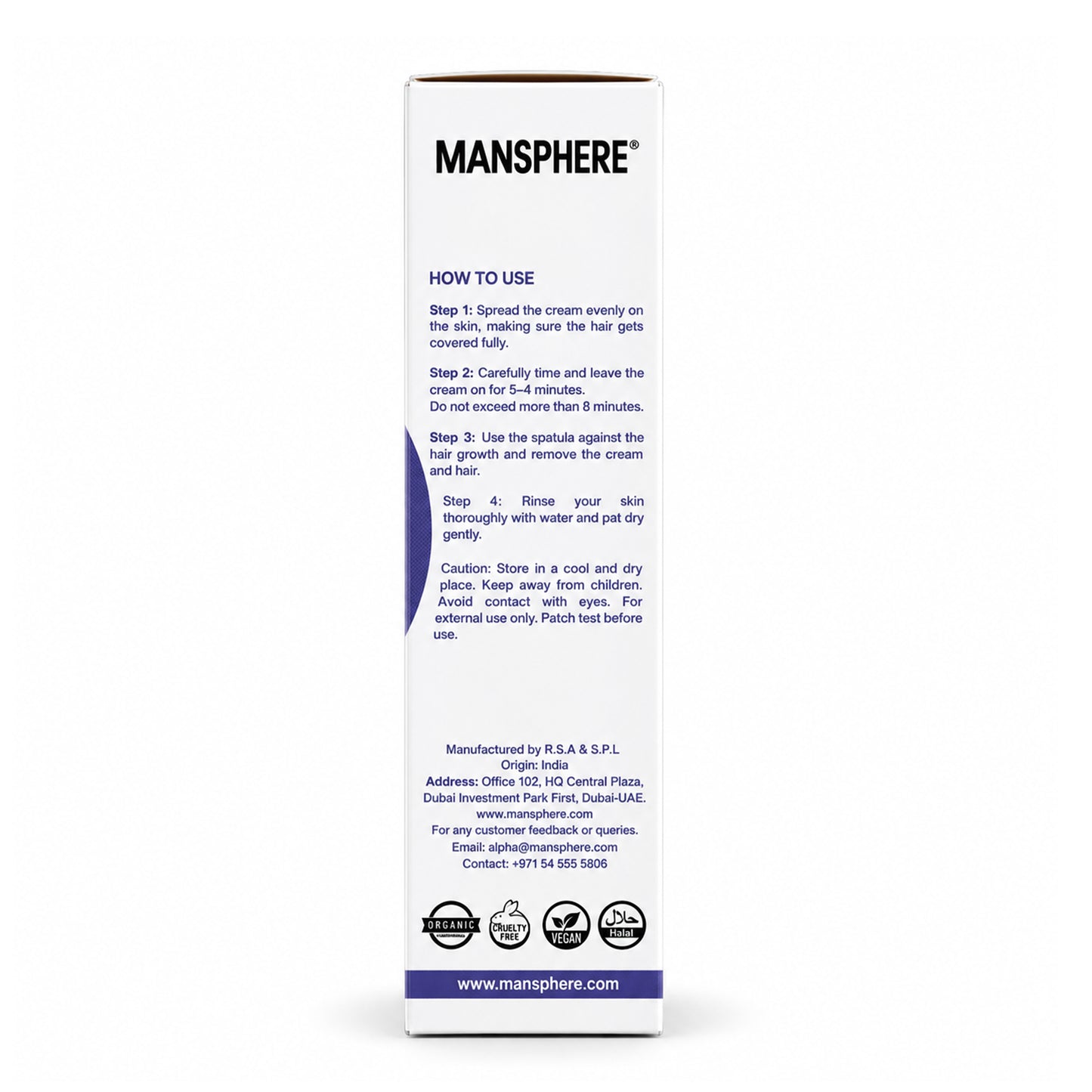 NO Hair Removal Lotion with Charcoal & Turmeric – 100ml