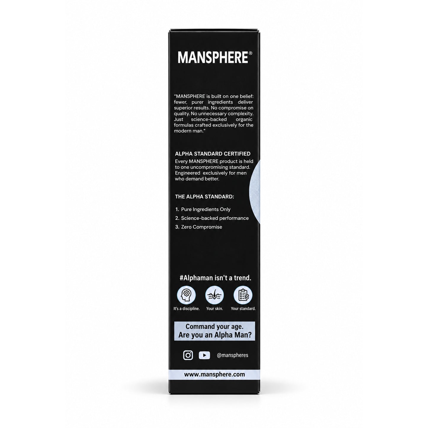 Mansphere No Hair Removal Lotion with Charcoal & Turmeric – 100ml