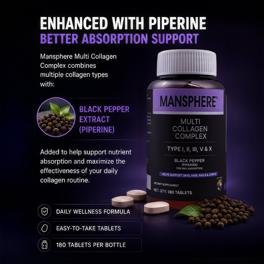 Mansphere Multi Collagen Complex – 180 Tablets