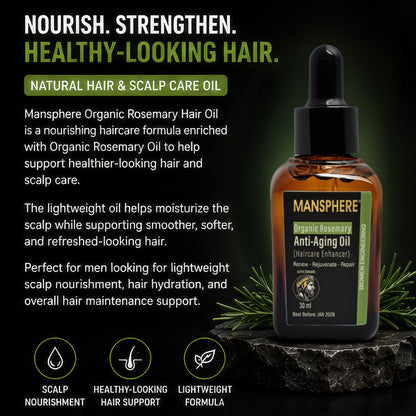 Mansphere Organic Argan Anti-Aging Oil with Omega – 30ml