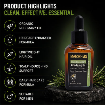 Mansphere Organic Argan Anti-Aging Oil with Omega – 30ml