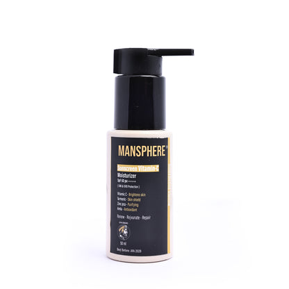 Mansphere Vitamin C Sunscreen Moisturizer SPF 50 PA++++ 50ml
