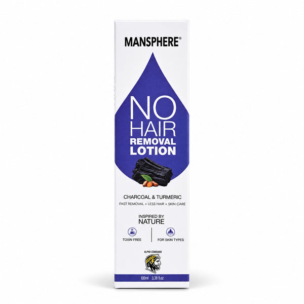 NO Hair Removal Lotion with Charcoal & Turmeric – 100ml