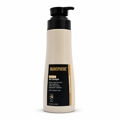 Mansphere Purifying Hair Shampoo with Rosemary, Argan, Lavender & Bacopa – 350ml