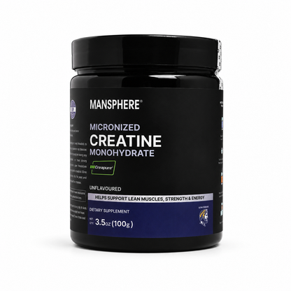 Mansphere Micronized Creatine Monohydrate – Unflavoured 100g