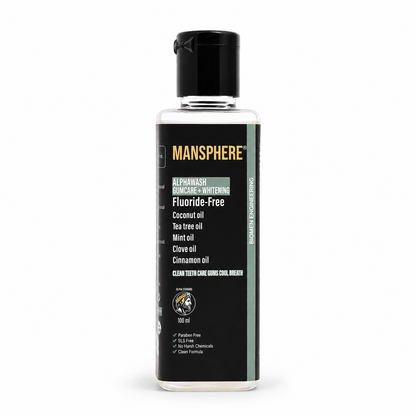 Mansphere Alphawash Gumcare + Whitening Fluoride-Free Mouthwash – 100ml