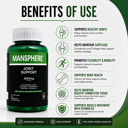 Mansphere Joint Support 3900mg – 90 Tablets