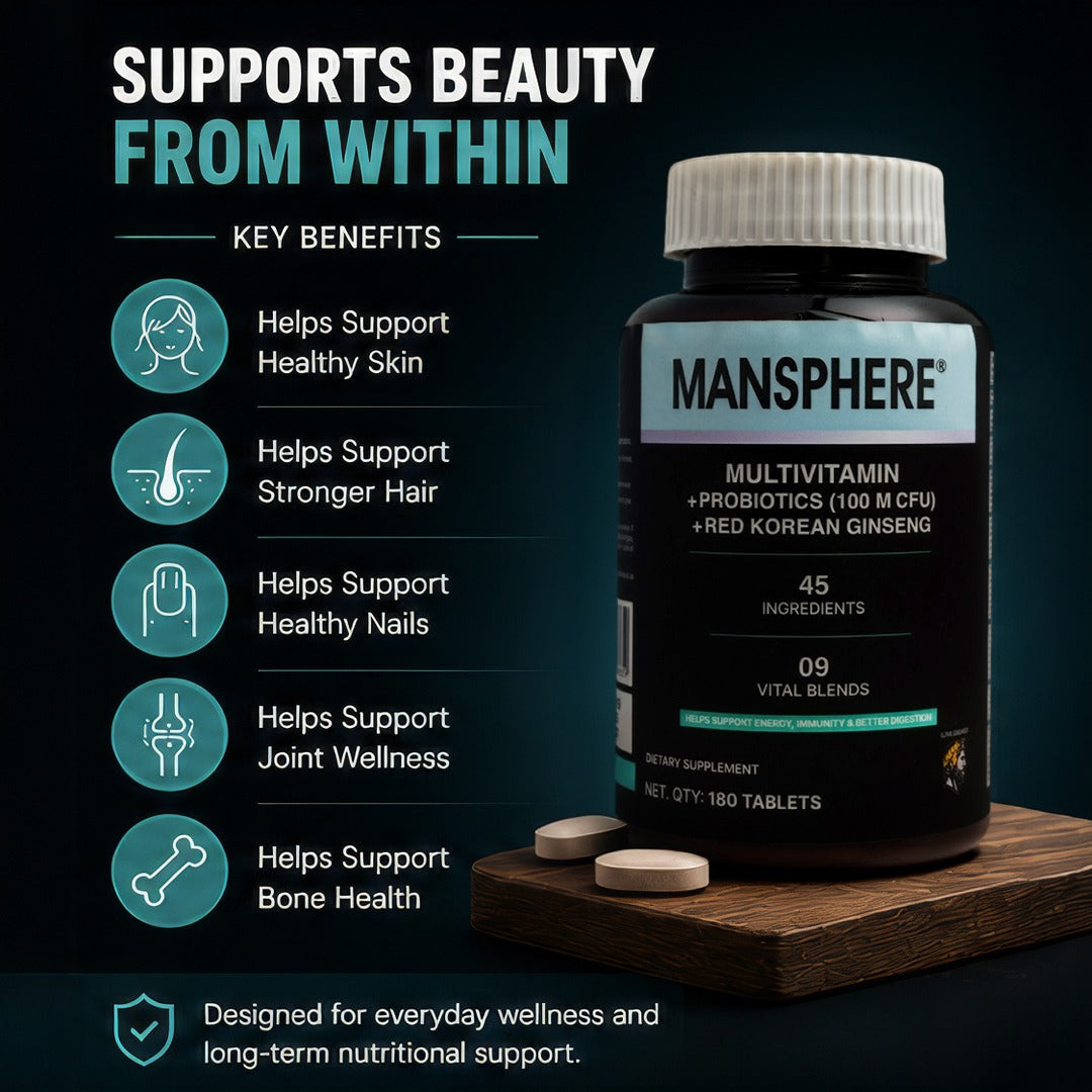 Mansphere Multivitamin + Probiotics -180 Tablets