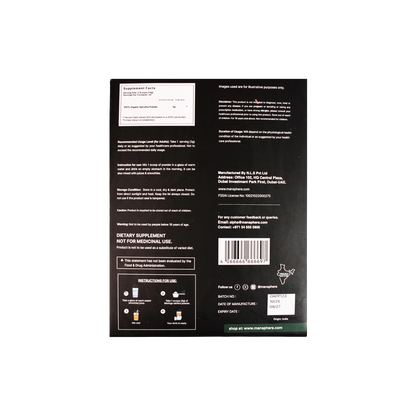 Mansphere Organic Spirulina Powder 100g | 62% Protein