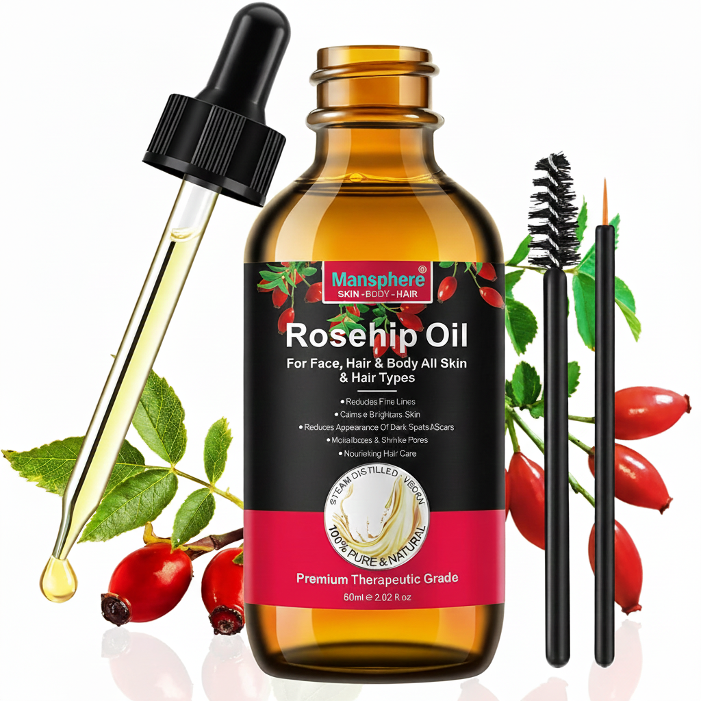 100% Organic Rosehip Oil – Face, Skin & Hair Care | Cold Pressed