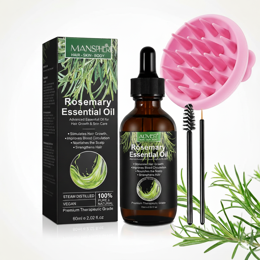 100% Natural Organic Rosemary Oil – Hair, Scalp & Lash Care