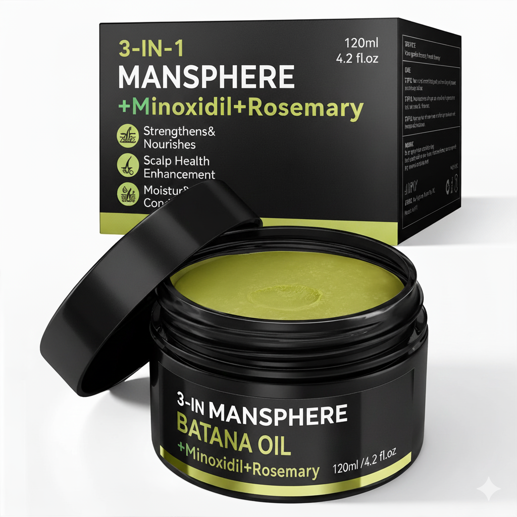 3-in-1 Hair Growth Serum – Minoxidil + Batana Oil 120ml