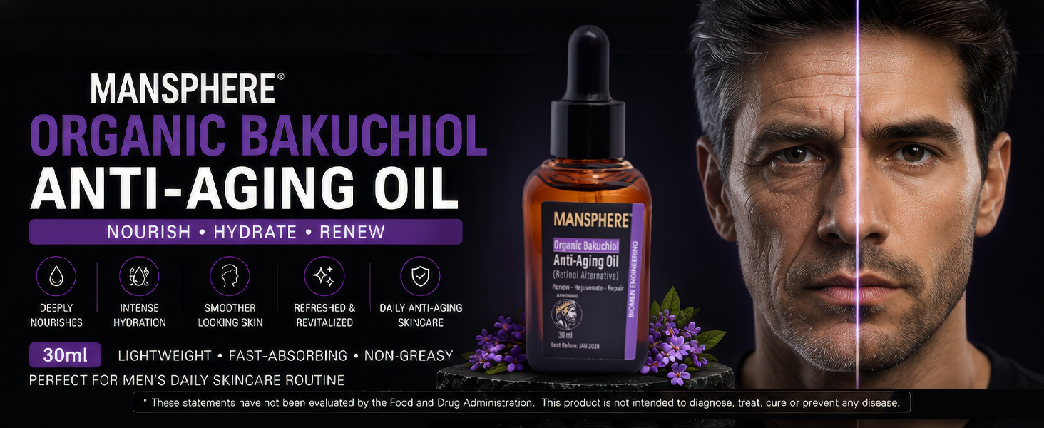 Mansphere Organic Rosehip Anti-Aging Oil – 30ml - Image 4