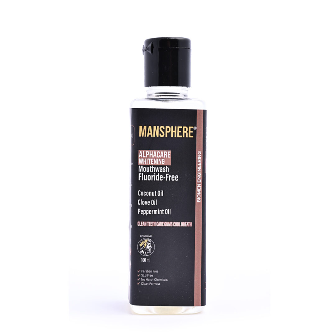 Mansphere AlphaCare Whitening Mouthwash – Fluoride Free 100ml