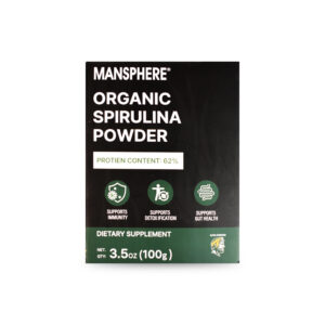 Mansphere Organic Spirulina Powder 100g | 62% Protein